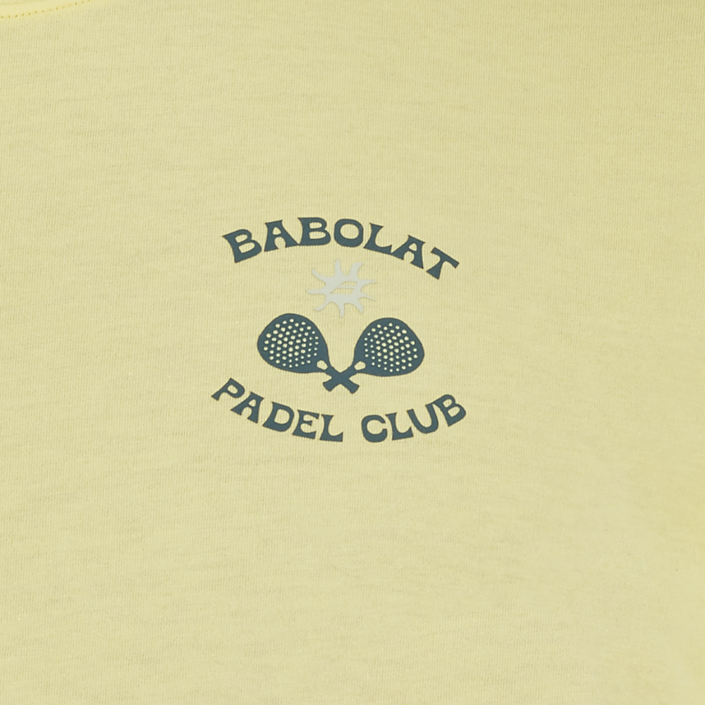 T-shirt Babolat Perf Cotton Tee Jaune - Esprit Padel Shop