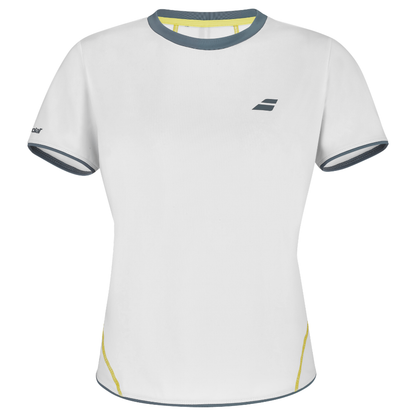 T-shirt Babolat Play Cap Sleeve Top Blanc Femme - Esprit Padel Shop
