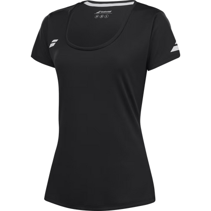 T-shirt Babolat Play Cap Sleeve Top Noir Femme