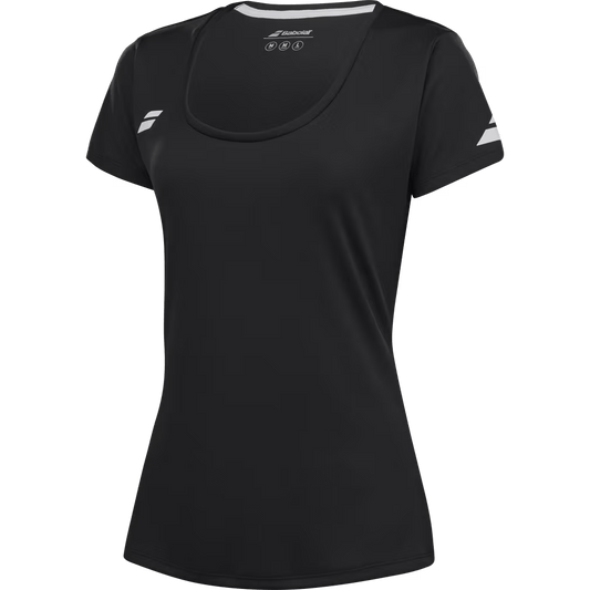 T-shirt Babolat Play Cap Sleeve Top Noir Femme