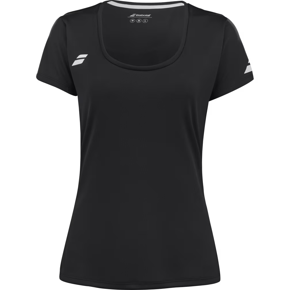 T-shirt Babolat Play Cap Sleeve Top Noir Femme