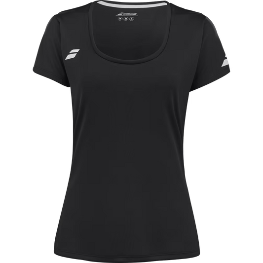 T-shirt Babolat Play Cap Sleeve Top Noir Femme