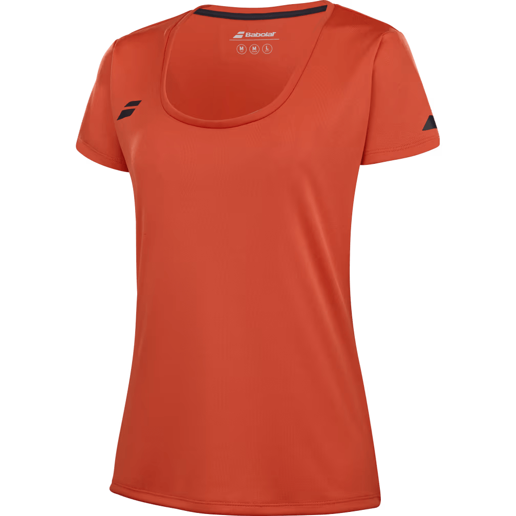 T-shirt Babolat Play Cap Sleeve Top Rouge/Orange Femme