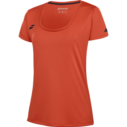 T-shirt Babolat Play Cap Sleeve Top Rouge/Orange Femme