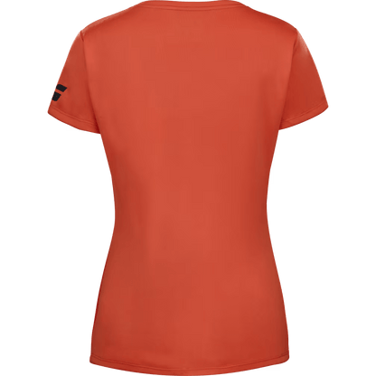T-shirt Babolat Play Cap Sleeve Top Rouge/Orange Femme