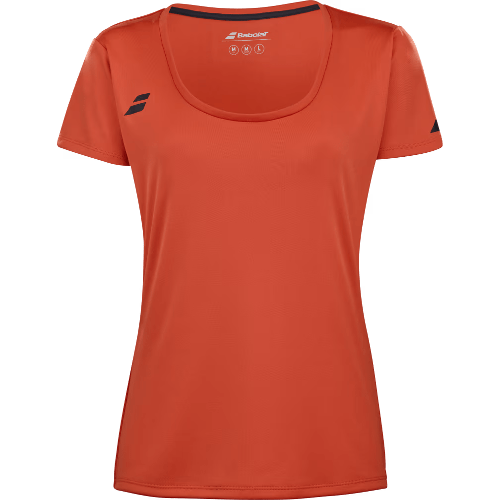T-shirt Babolat Play Cap Sleeve Top Rouge/Orange Femme