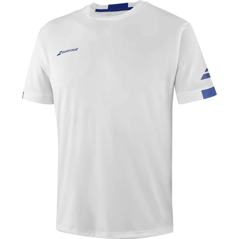 T-shirt Babolat Play Crew Neck Boy Blanc Junior