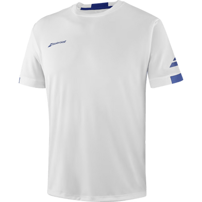 T-shirt Babolat Play Crew Neck Boy Blanc Junior