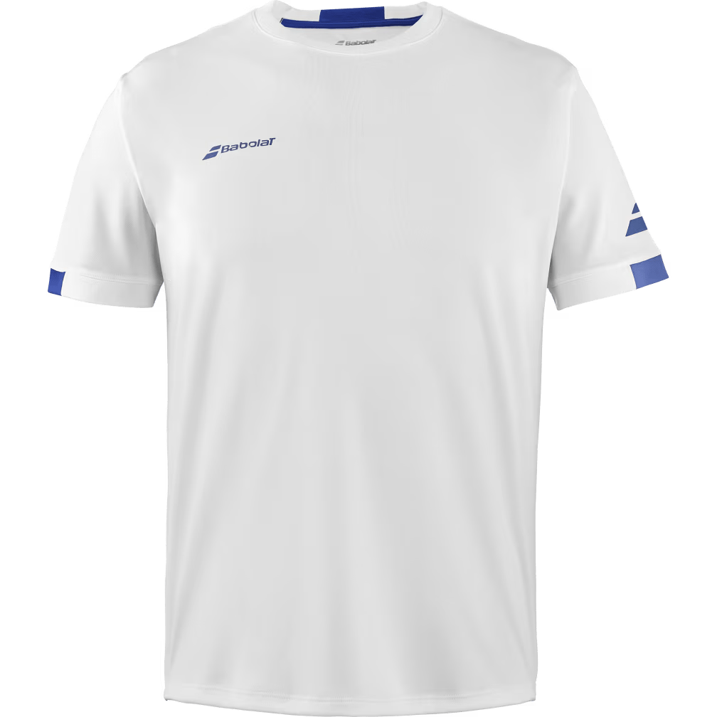 T-shirt Babolat Play Crew Neck Boy Blanc Junior