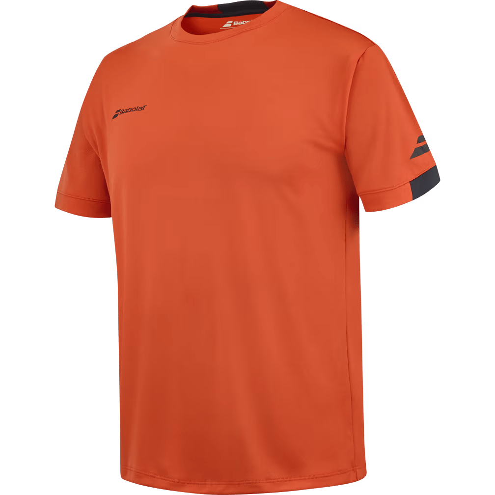 T-shirt Babolat Play Crew Neck Boy Rouge/Orange Junior