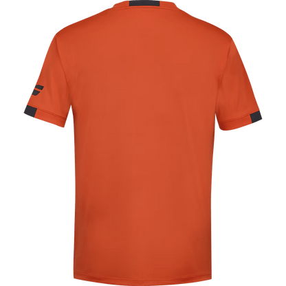 T-shirt Babolat Play Crew Neck Boy Rouge/Orange Junior