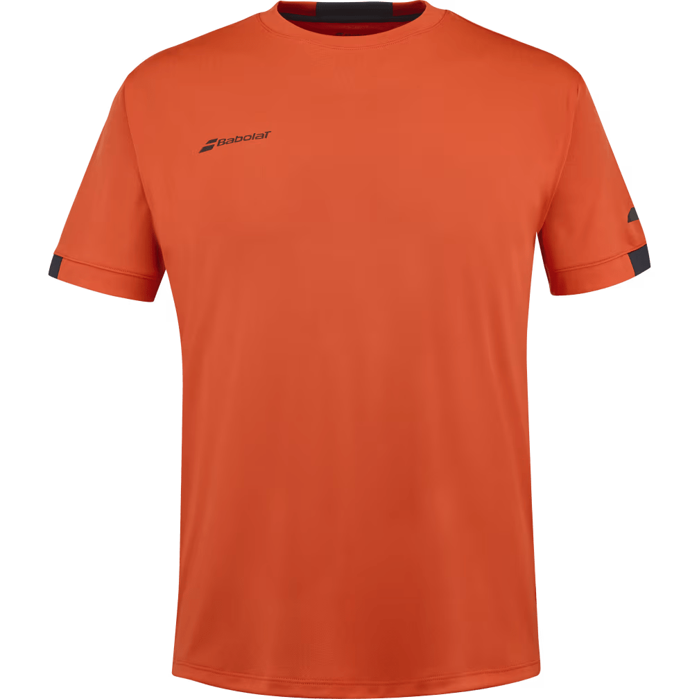 T-shirt Babolat Play Crew Neck Boy Rouge/Orange Junior