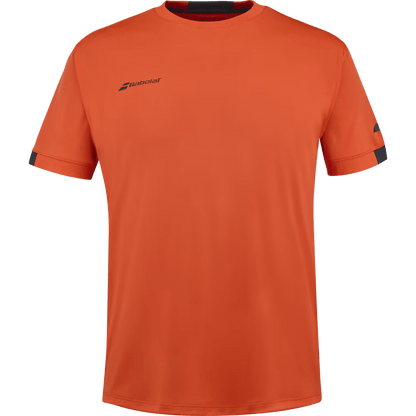 T-shirt Babolat Play Crew Neck Boy Rouge/Orange Junior