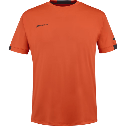 T-shirt Babolat Play Crew Neck Boy Rouge/Orange Junior