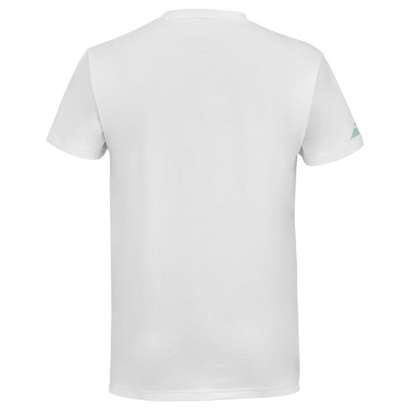 T-shirt Babolat Padel Cotton Tee Blanc/Bleu