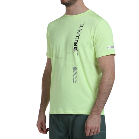 T-shirt Bullpadel Adive Jaune