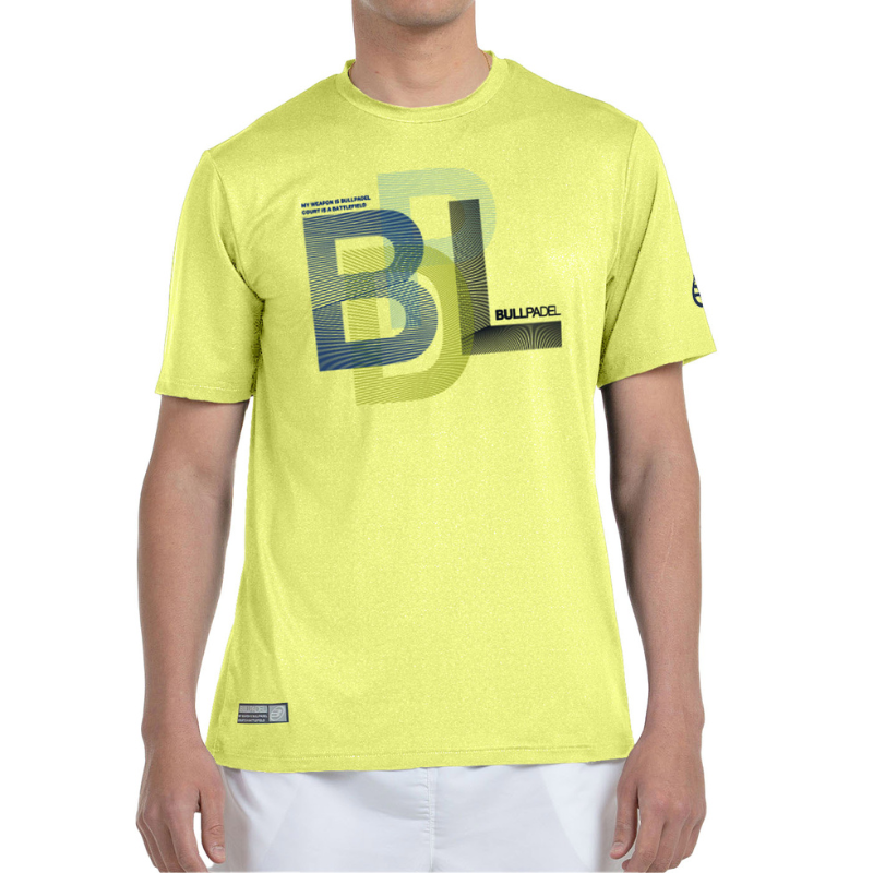T-shirt Bullpadel Bebas Jaune