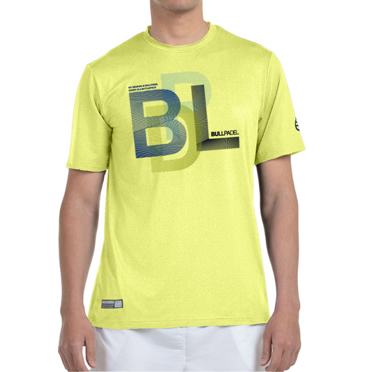 T-shirt Bullpadel Bebas Jaune