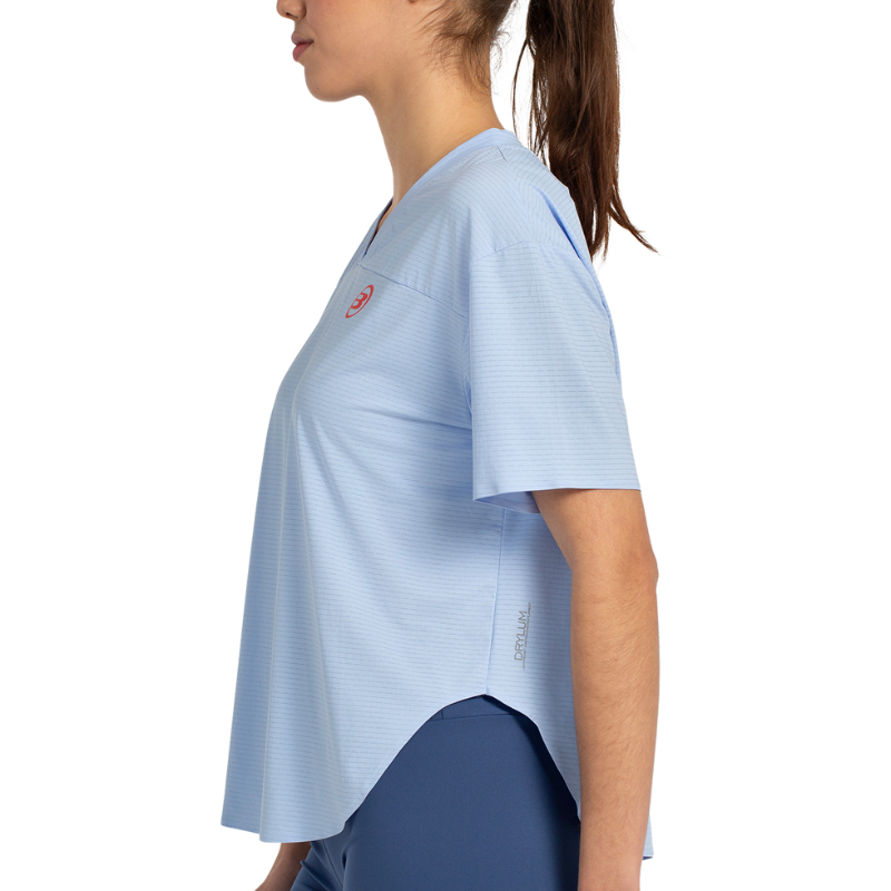 T-shirt Bullpadel Belvis Bleu Femme