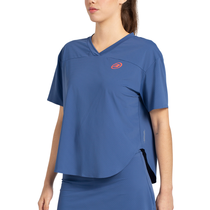 T-shirt Bullpadel Belvis Bleu Marine Femme
