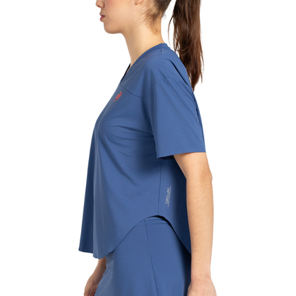T-shirt Bullpadel Belvis Bleu Marine Femme