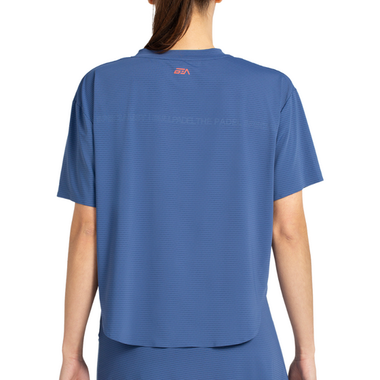 T-shirt Bullpadel Belvis Bleu Marine Femme