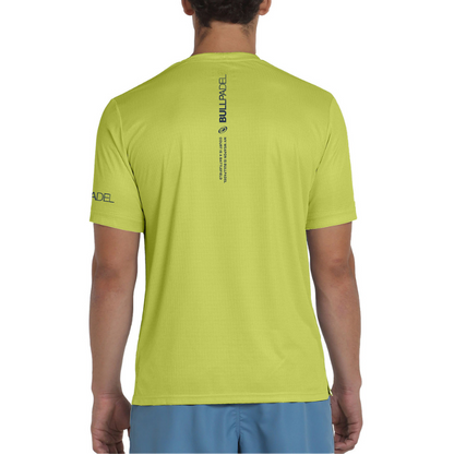 T-shirt Bullpadel Beque Jaune