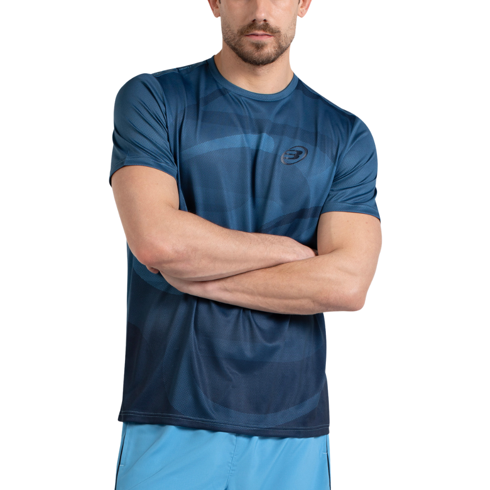 T-shirt Bullpadel Cayon Bleu