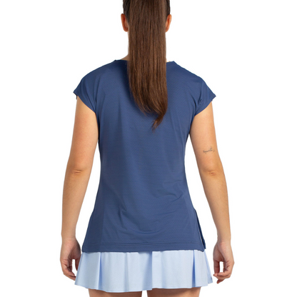 T-shirt Bullpadel Covelo Bleu Marine Femme