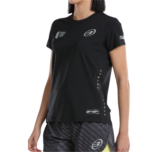 T-shirt Bullpadel Llama Noir Femme