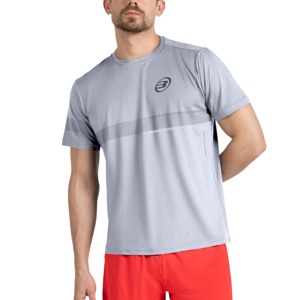 T-shirt Bullpadel Milon Gris Clair