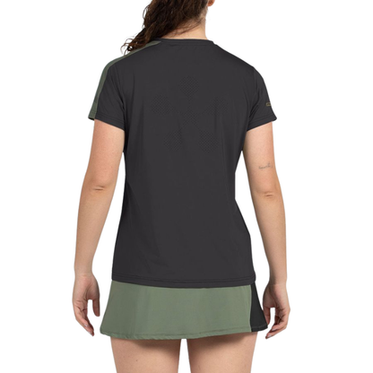 T-shirt Bullpadel Pampan Noir Femme