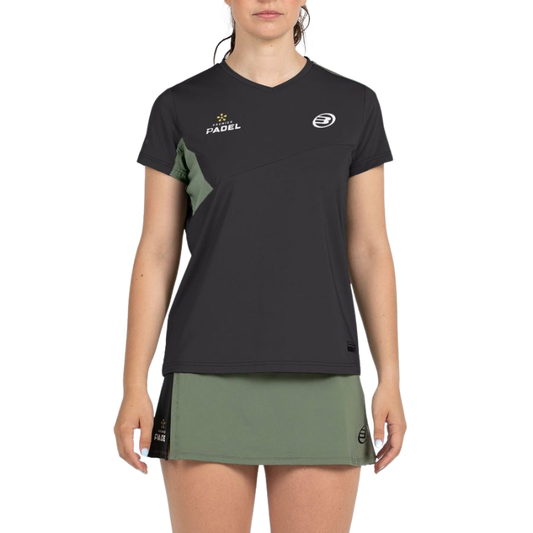 T-shirt Bullpadel Pampan Noir Femme