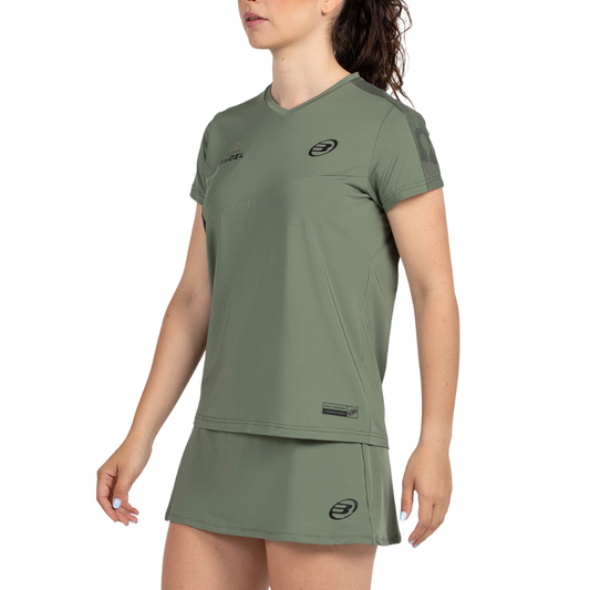 T-shirt Bullpadel Pampan Kaki Femme
