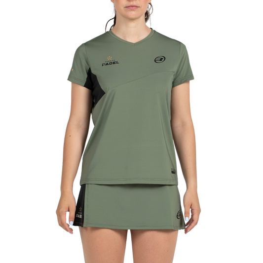 T-shirt Bullpadel Pampan Kaki Femme