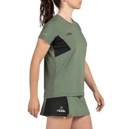 T-shirt Bullpadel Pampan Kaki Femme