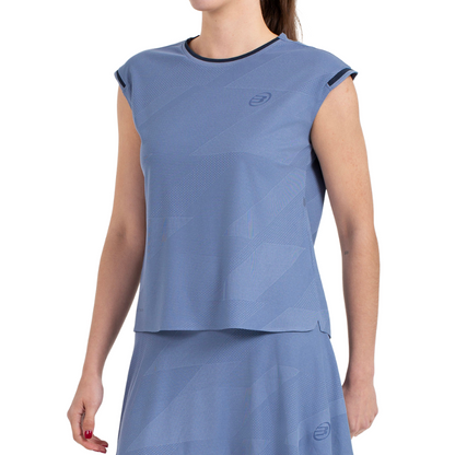 T-shirt Bullpadel Pinatar Bleu Femme