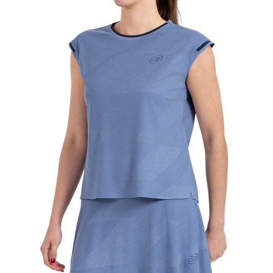 T-shirt Bullpadel Pinatar Bleu Femme