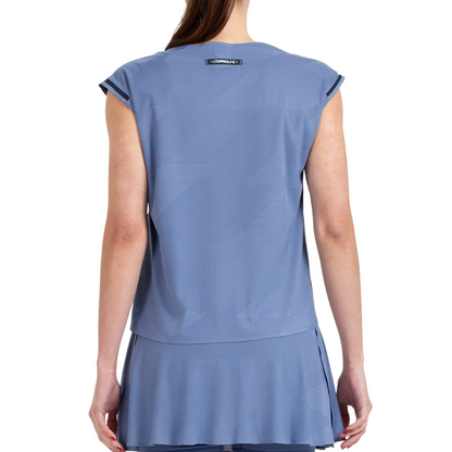 T-shirt Bullpadel Pinatar Bleu Femme