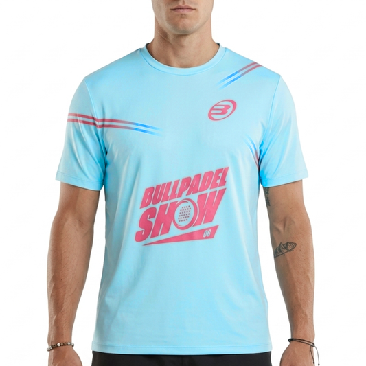 T-shirt Bullpadel Show Bleu
