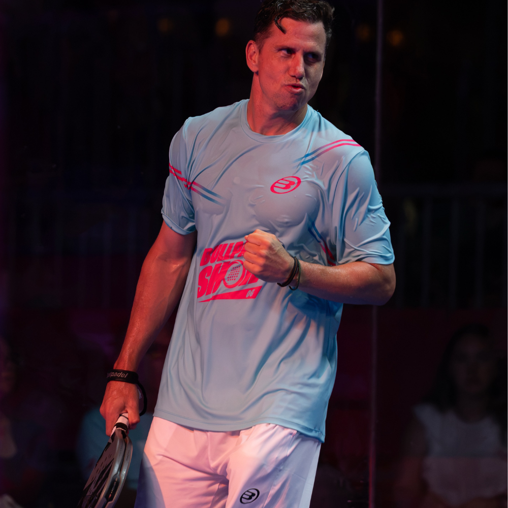 T-shirt Bullpadel Show Bleu