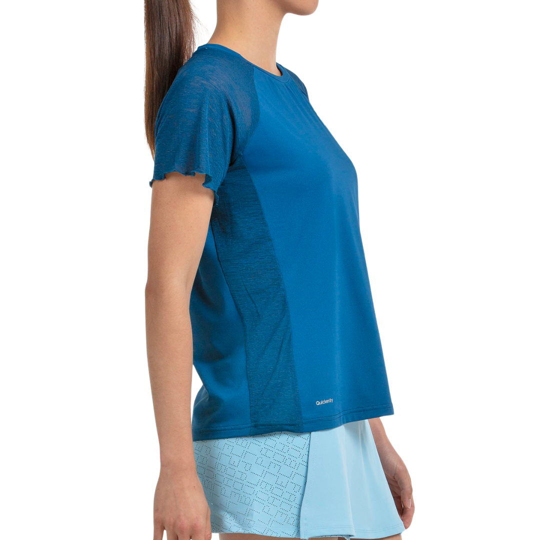 T-shirt Bullpadel Dedale Bleu Femme