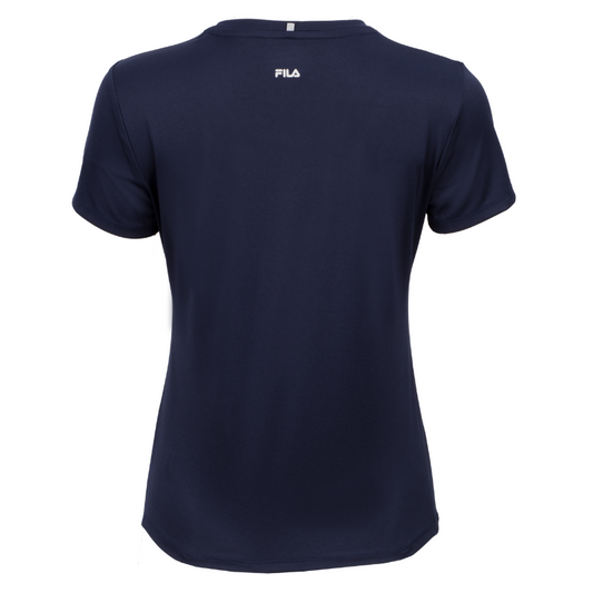 T-shirt Fila Leonie Bleu Marine Femme