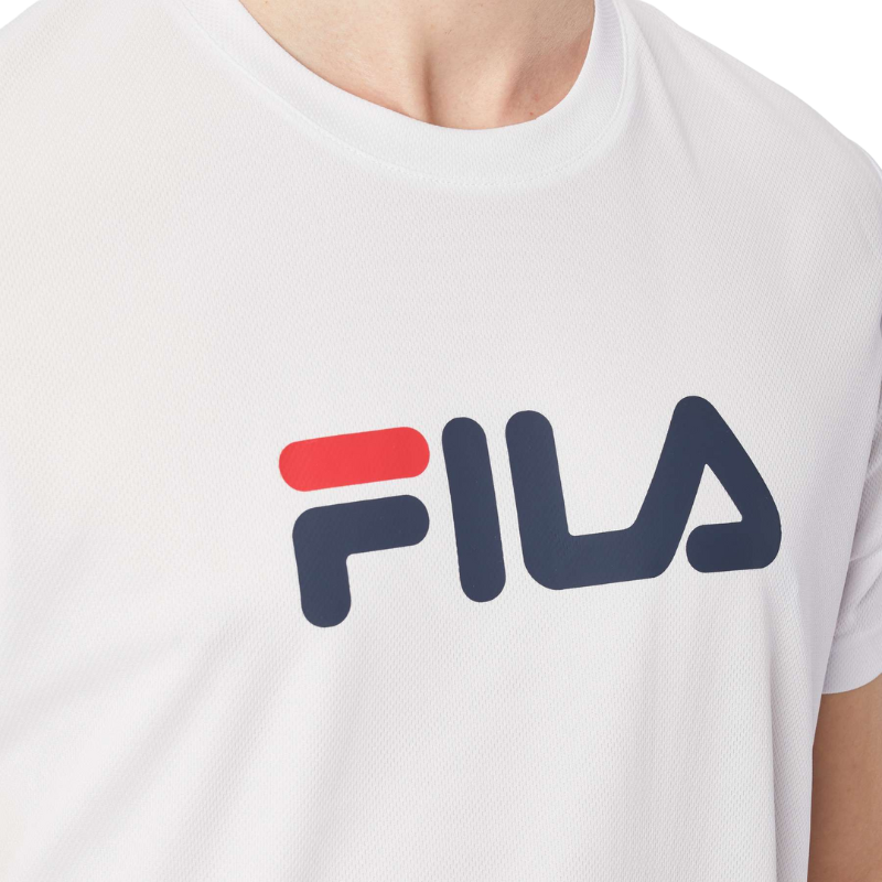 T-shirt Fila Logo Blanc