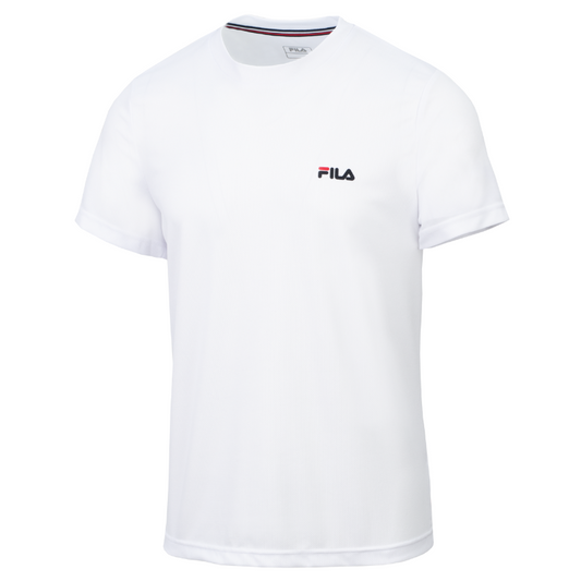 T-shirt Fila Logo Small Polyester Blanc