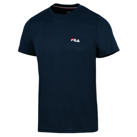 T-shirt Fila Logo Small Polyester Bleu Marine