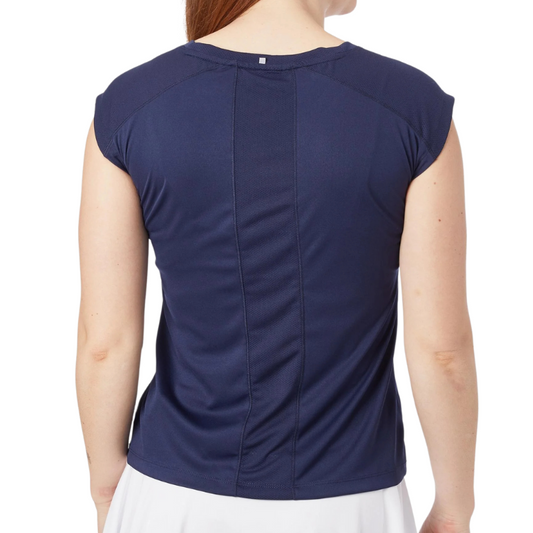 T-shirt Fila Maia Bleu Marine Femme