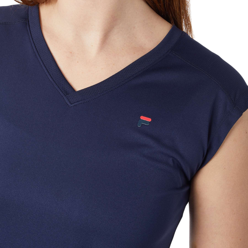 T-shirt Fila Maia Bleu Marine Femme