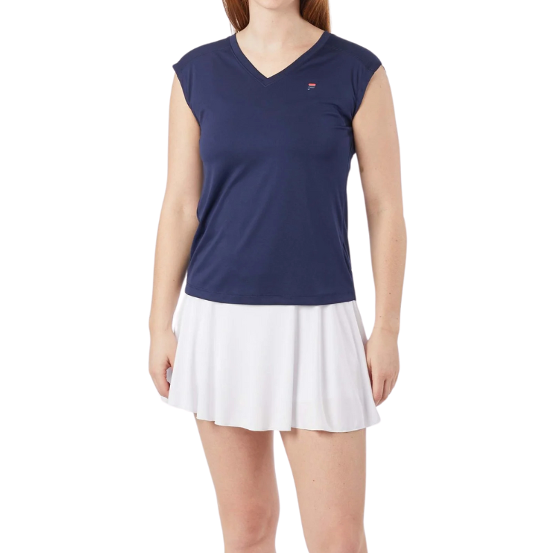 T-shirt Fila Maia Bleu Marine Femme
