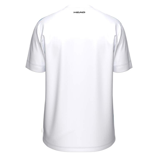 T-shirt Head Topspin Blanc/Bleu Marine